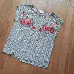 THML floral embroidered top